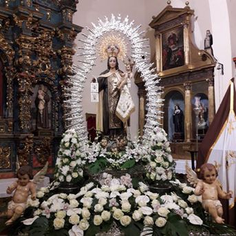 Adolfo Floristas Imagen decorada con rosas blancas